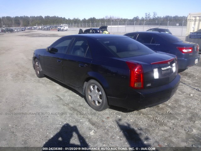 1G6DM57N730165121 - 2003 CADILLAC CTS BLUE photo 3