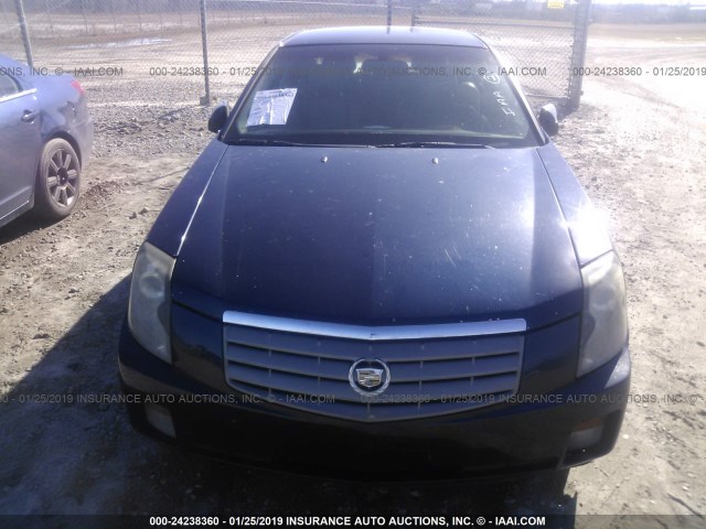 1G6DM57N730165121 - 2003 CADILLAC CTS BLUE photo 6