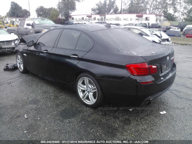 WBAFR7C56DC818740 - 2013 BMW 535 I BLACK photo 3