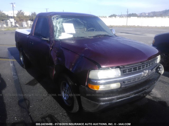 1GCEC14W12Z217038 - 2002 CHEVROLET SILVERADO C1500 PURPLE photo 1