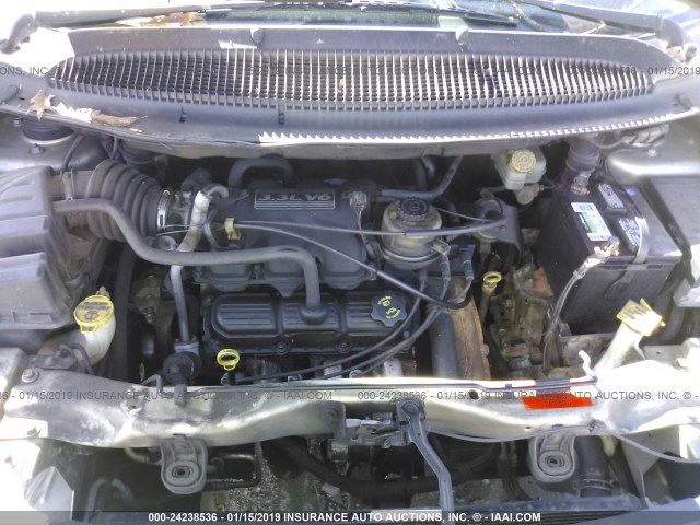 1C4GP45R25B270285 - 2005 CHRYSLER TOWN & COUNTRY  GOLD photo 10