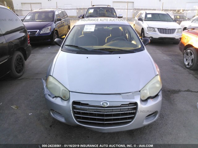 1C3EL56R05N637064 - 2005 CHRYSLER SEBRING TOURING SILVER photo 6