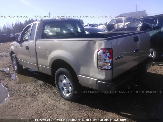 1FTRF12247NA10442 - 2007 FORD F150 GOLD photo 3