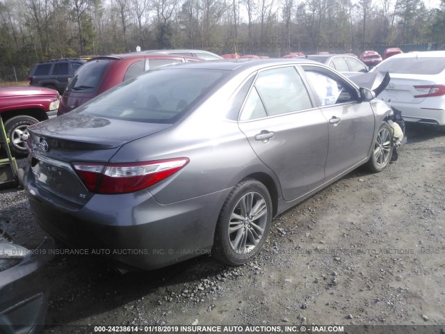 4T1BF1FK8FU954501 - 2015 TOYOTA CAMRY LE/XLE/SE/XSE GRAY photo 4