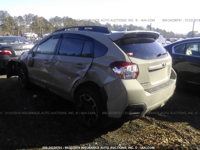 JF2GPALC0H8261326 - 2017 SUBARU CROSSTREK LIMITED TAN photo 3