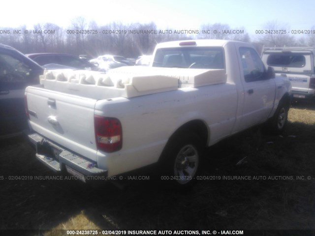 1FTYR10D38PA76199 - 2008 FORD RANGER WHITE photo 4