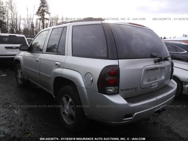 1GNDT13S672178528 - 2007 CHEVROLET TRAILBLAZER LS/LT SILVER photo 3