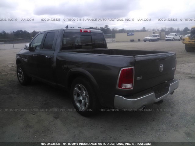 1C6RR7JT6JS139755 - 2018 RAM 1500 LARAMIE GRAY photo 3