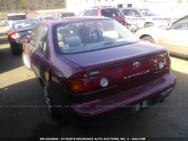 2T1BR12E42C530090 - 2002 TOYOTA COROLLA CE/LE/S RED photo 3