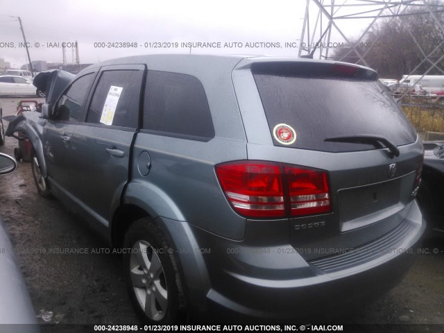 3D4GG57V69T565378 - 2009 DODGE JOURNEY SXT BLUE photo 3