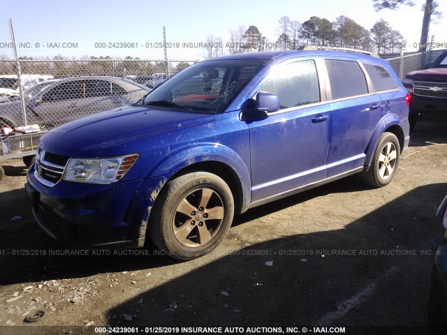 3C4PDCBG2CT318109 - 2012 DODGE JOURNEY SXT BLUE photo 2