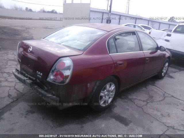 1N4AL11D56N374219 - 2006 NISSAN ALTIMA S/SL BURGUNDY photo 4