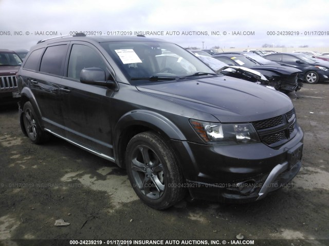 3C4PDCGG0FT734186 - 2015 DODGE JOURNEY CROSSROAD GRAY photo 1