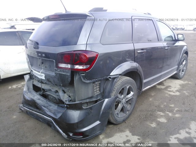 3C4PDCGG0FT734186 - 2015 DODGE JOURNEY CROSSROAD GRAY photo 4