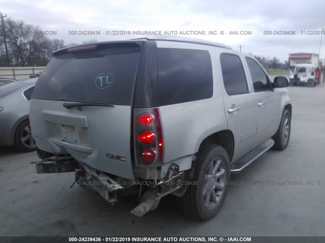 1GKS1EEF4BR173099 - 2011 GMC YUKON DENALI SILVER photo 4