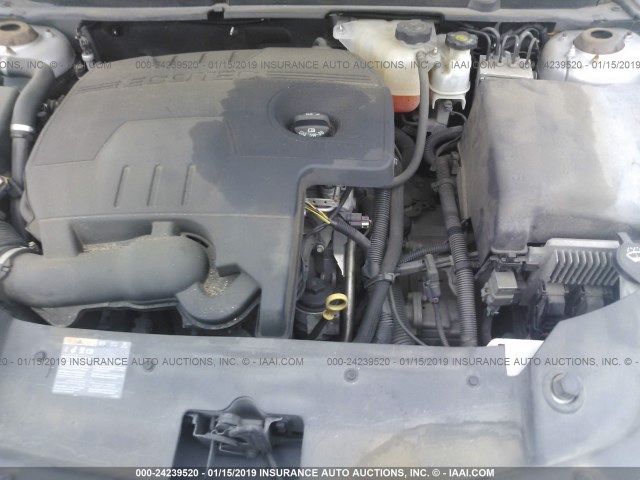 1G1ZB5EB2AF233961 - 2010 CHEVROLET MALIBU LS SILVER photo 10