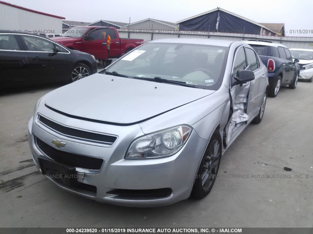 1G1ZB5EB2AF233961 - 2010 CHEVROLET MALIBU LS SILVER photo 2