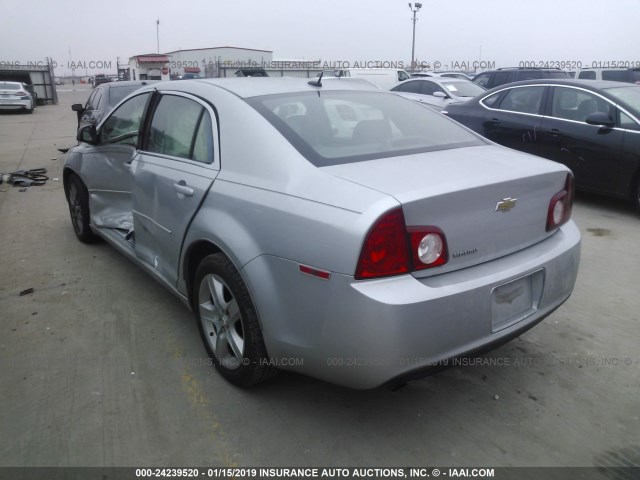 1G1ZB5EB2AF233961 - 2010 CHEVROLET MALIBU LS SILVER photo 3