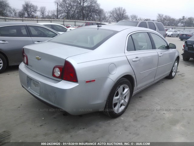 1G1ZB5EB2AF233961 - 2010 CHEVROLET MALIBU LS SILVER photo 4