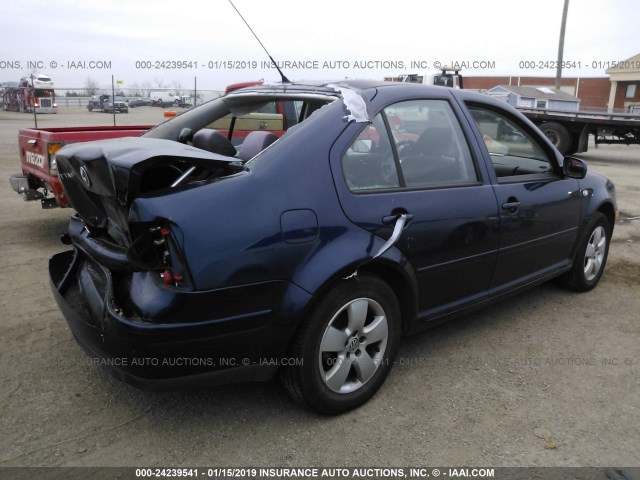 3VWSK69M03M169879 - 2003 VOLKSWAGEN JETTA GLS BLUE photo 4