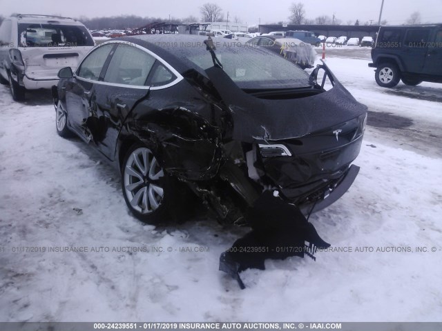 5YJ3E1EB6JF100282 - 2018 TESLA MODEL 3 BLACK photo 6