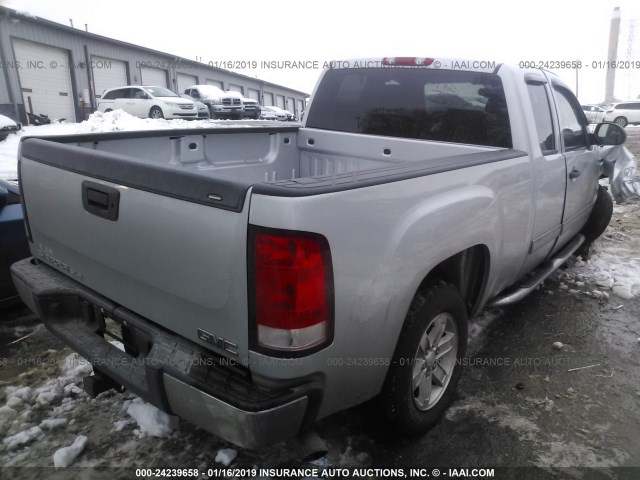 1GTR1VE05DZ406836 - 2013 GMC SIERRA C1500 SLE SILVER photo 4