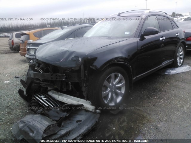 JNRAS08U54X105457 - 2004 INFINITI FX35 BLACK photo 2