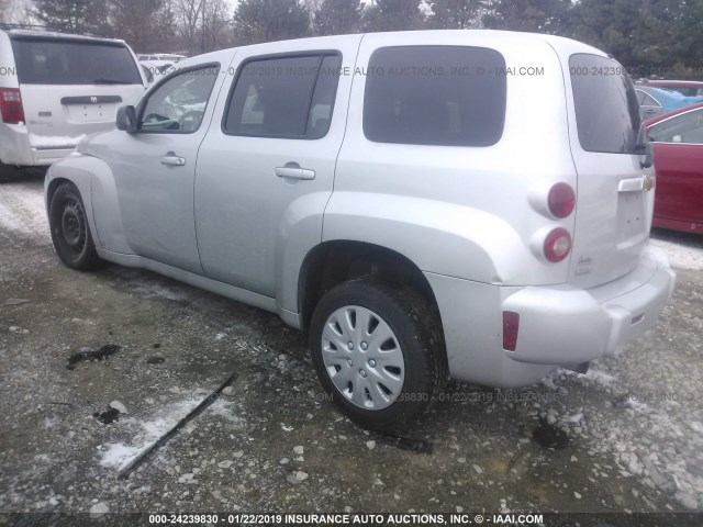 3GNBAADB9AS516205 - 2010 CHEVROLET HHR LS Plata foto 3
