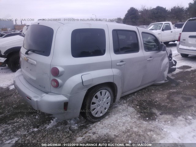 3GNBAADB9AS516205 - 2010 CHEVROLET HHR LS Plata foto 4