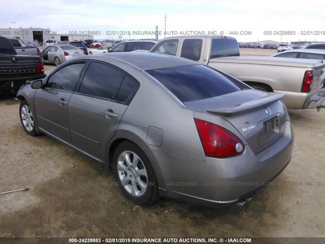 1N4BA41E57C809208 - 2007 NISSAN MAXIMA SE/SL GOLD photo 3