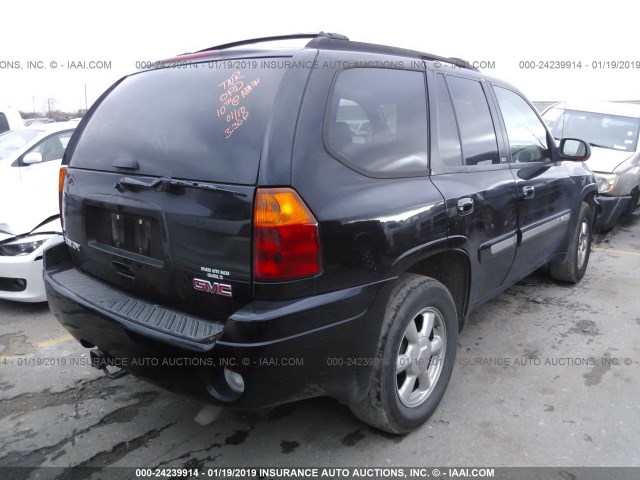 1GKDS13S642443816 - 2004 GMC ENVOY BLACK photo 4