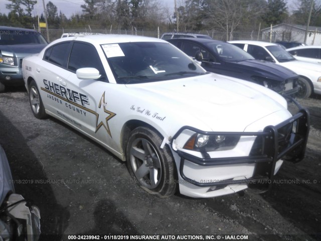 2C3CDXAT1DH564944 - 2013 DODGE CHARGER POLICE WHITE photo 1