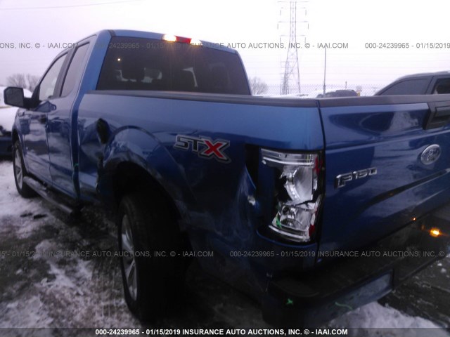 1FTEX1CP0HFA44122 - 2017 FORD F150 SUPER CAB BLUE photo 6