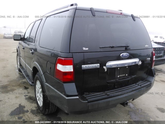 1FMFU16537LA74461 - 2007 FORD EXPEDITION XLT BLACK photo 3