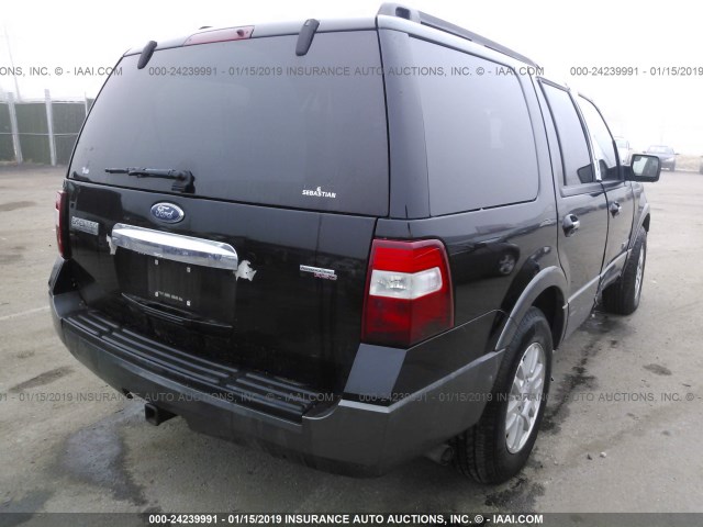 1FMFU16537LA74461 - 2007 FORD EXPEDITION XLT BLACK photo 4