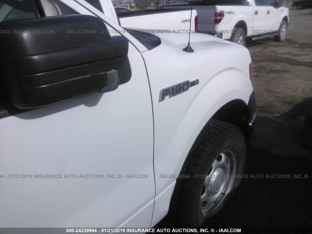 1FTFX1EF9EKD44477 - 2014 FORD F150 SUPER CAB WHITE photo 6