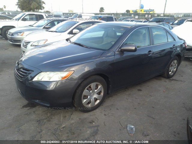 4T1BE46K38U195585 - 2008 TOYOTA CAMRY CE/LE/XLE/SE GRAY photo 2