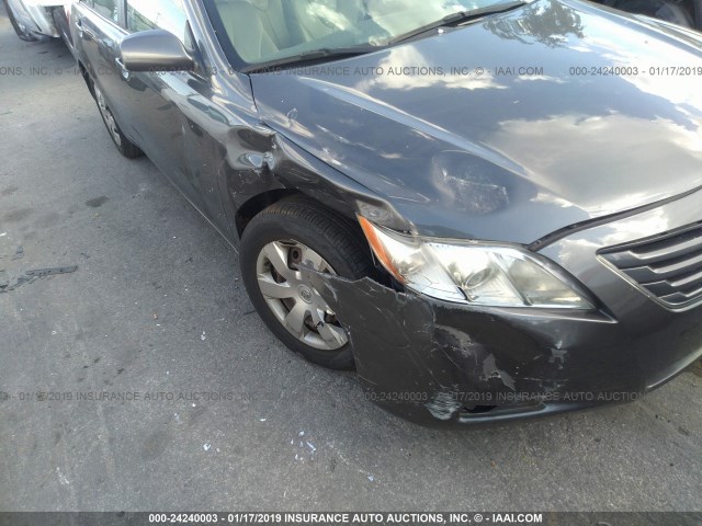 4T1BE46K38U195585 - 2008 TOYOTA CAMRY CE/LE/XLE/SE GRAY photo 6