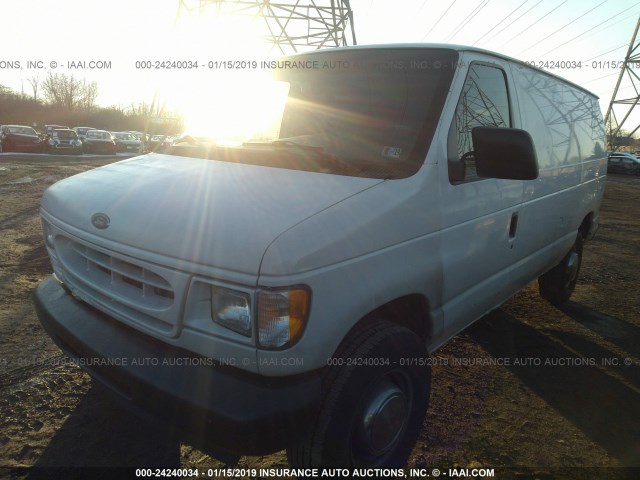 1FTSE34F6WHA56450 - 1998 FORD ECONOLINE E350 VAN WHITE photo 2