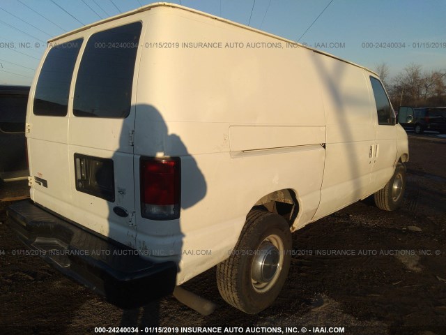 1FTSE34F6WHA56450 - 1998 FORD ECONOLINE E350 VAN WHITE photo 4