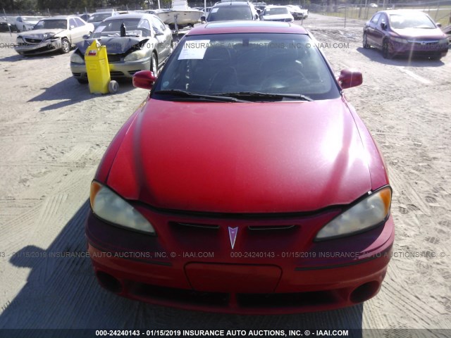 1G2NV52E12C172685 - 2002 PONTIAC GRAND AM GT1 RED photo 6