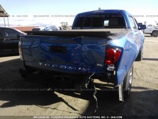 3TMEZ5CN8GM007169 - 2016 TOYOTA TACOMA DOUBLE CAB/LTD BLUE photo 6