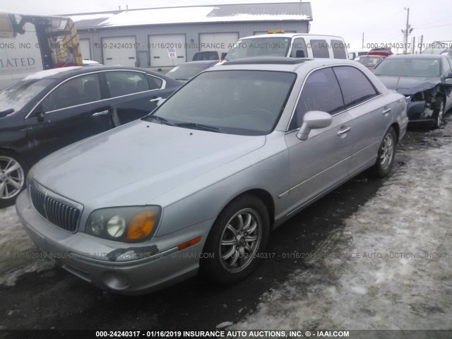 KMHFU45E72A164610 - 2002 HYUNDAI XG 350 SILVER photo 2