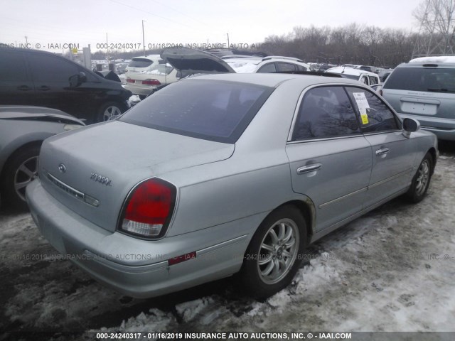 KMHFU45E72A164610 - 2002 HYUNDAI XG 350 SILVER photo 4