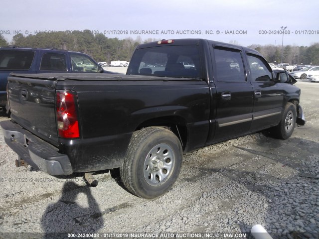 2GCEC13V261353850 - 2006 CHEVROLET SILVERADO C1500 BLACK photo 4