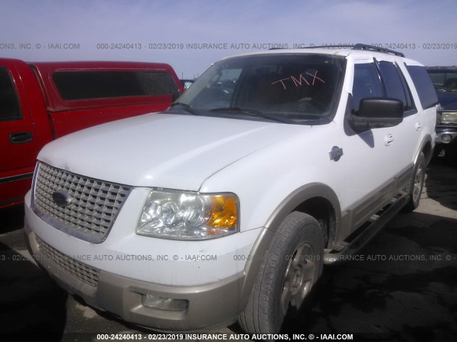 1FMFU17586LA51660 - 2006 FORD EXPEDITION EDDIE BAUER WHITE photo 2