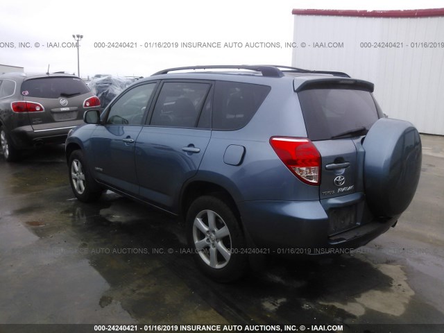 JTMZK31V475009553 - 2007 TOYOTA RAV4 LIMITED BLUE photo 3