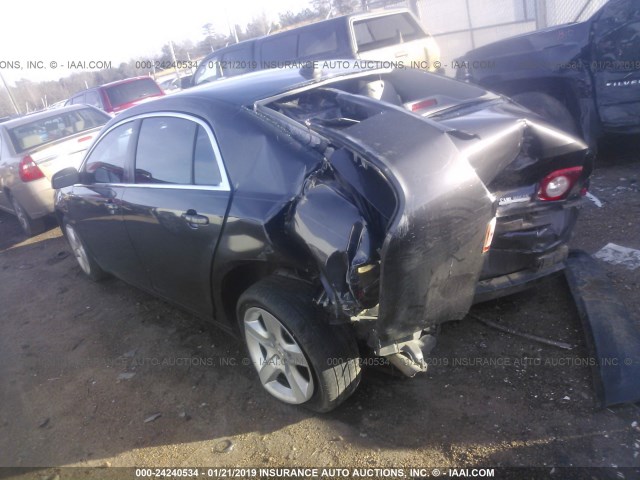 1G1ZB5E06CF280427 - 2012 CHEVROLET MALIBU LS ნაცრისფერი ფოტო 3