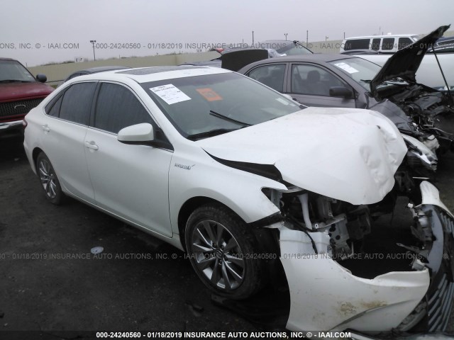 4T1BD1FK3FU173262 - 2015 TOYOTA CAMRY HYBRID/LE/XLE/SE WHITE photo 1