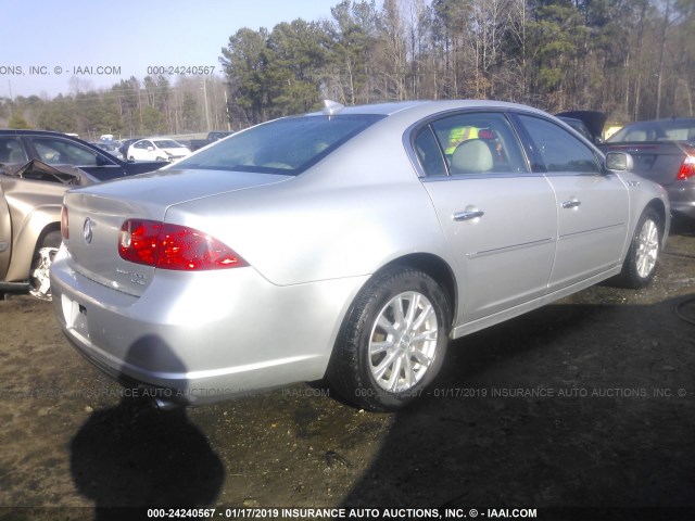 1G4HC5EM7BU129962 - 2011 BUICK LUCERNE CXL SILVER photo 4